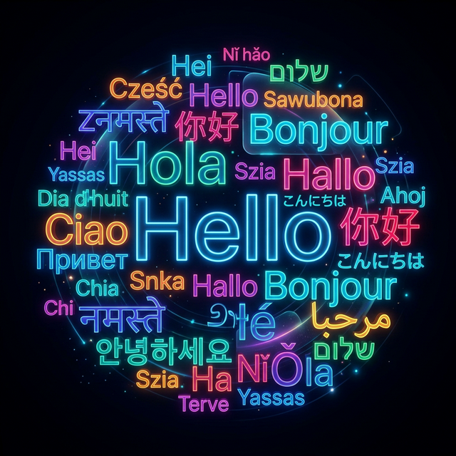 Supported Languages World Cloud